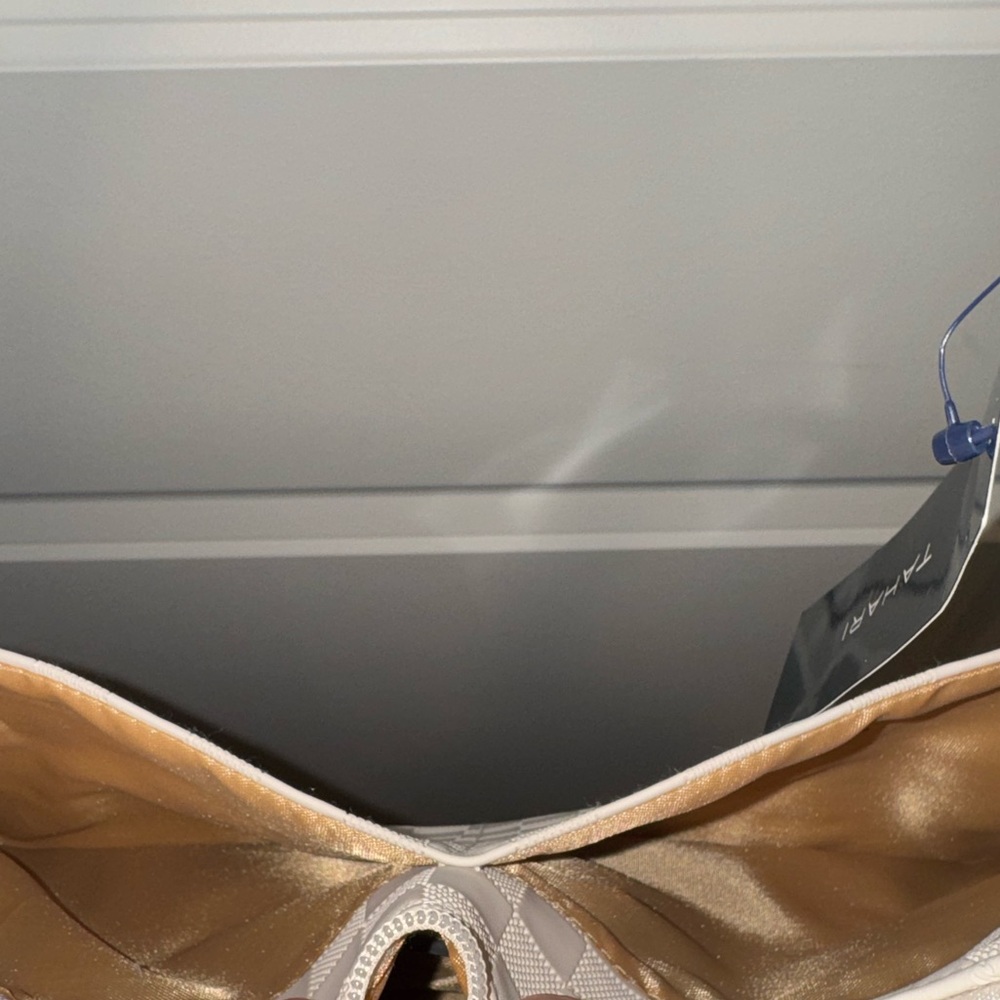 Tahari Cream Shoulder Bag - Picture 9 of 16